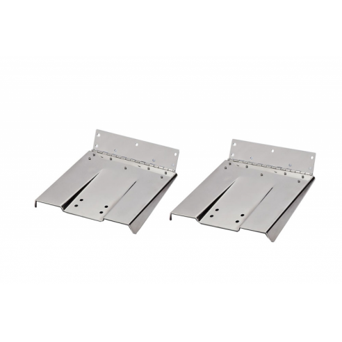 Paire de planches à rabats Uflex en acier inoxydable 228 x 228 mm.