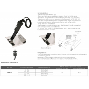 Actionneur électrique MTT 301 mm. 12V - Uflex 2