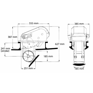 Propulseur d'étrave CR70 12 V 4,8 kW - Puissance maximale 2