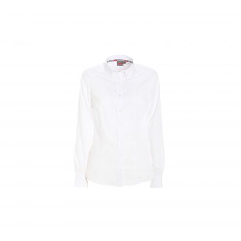 Chemise sans repassage Deck blanc brillant pour femme - Slam