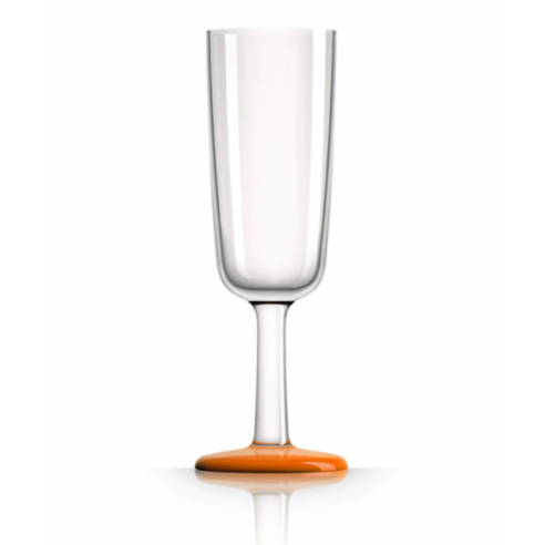 Verre à champagne orange - Plastimo