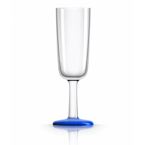 Verre à champagne bleu Klein - Plastimo