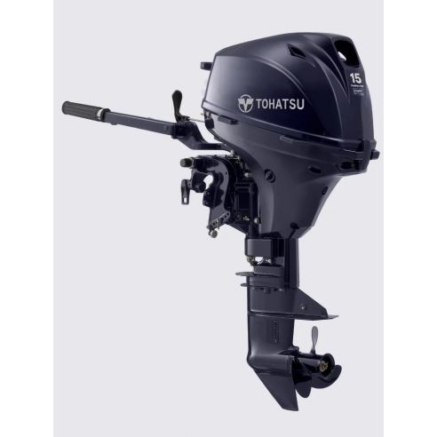 Moteur hors-bord Tohatsu MFS 15 cv avec réservoir externe et barre franche