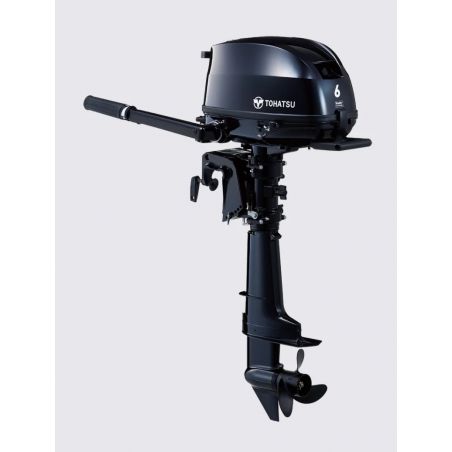 Moteur hors-bord Tohatsu MFS 6 CV avec réservoir externe et barre franche