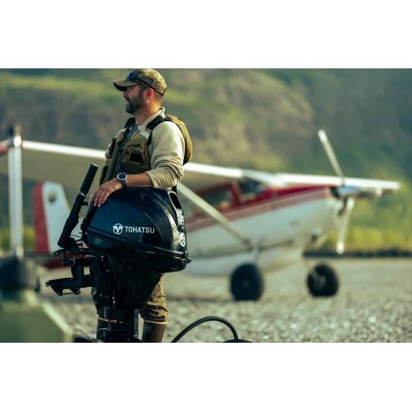 Moteur hors-bord Tohatsu MFS 20 cv démarrage électrique et barre franche