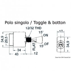 Interrupteur à bascule magnétique/hydraulique Airpax/Sensata 2