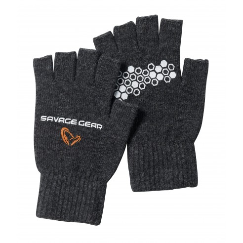 Guanti da pesca Knitted Half Finger Glove - Savage Gear