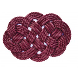 Tapis ovale tissé à la main de couleur unie