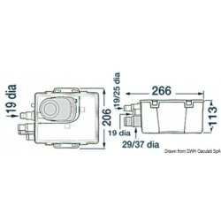 Puisard pour eaux usées avec pompe automatique - Attwood 2