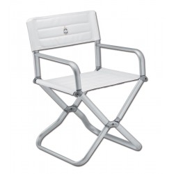 Chaise pliante avec profilé ovale en alliage léger