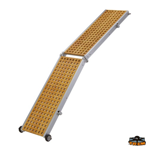 Passerelle pliante en aluminium et teck de 230 cm - Trem