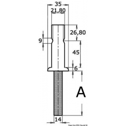 Base de bougeoir 25 x 1,5 mm - Osculati 2