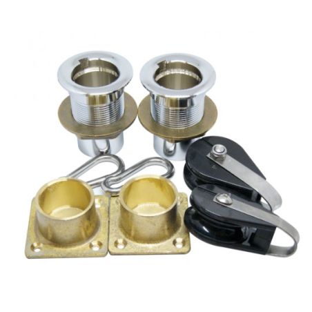 Bossoirs en acier inoxydable pour dériveurs jusqu'à 120 kg