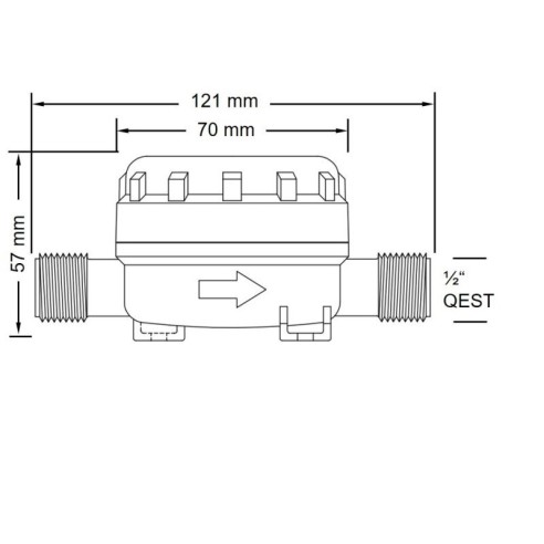 Jabsco 46400-0004 - Filtre en ligne Pumpgard