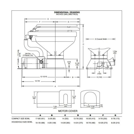Jabsco 37010-4092 - Toilettes électriques standard 12 V