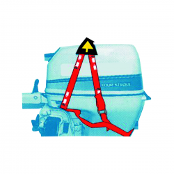 Etrier pour moteurs hors-bord